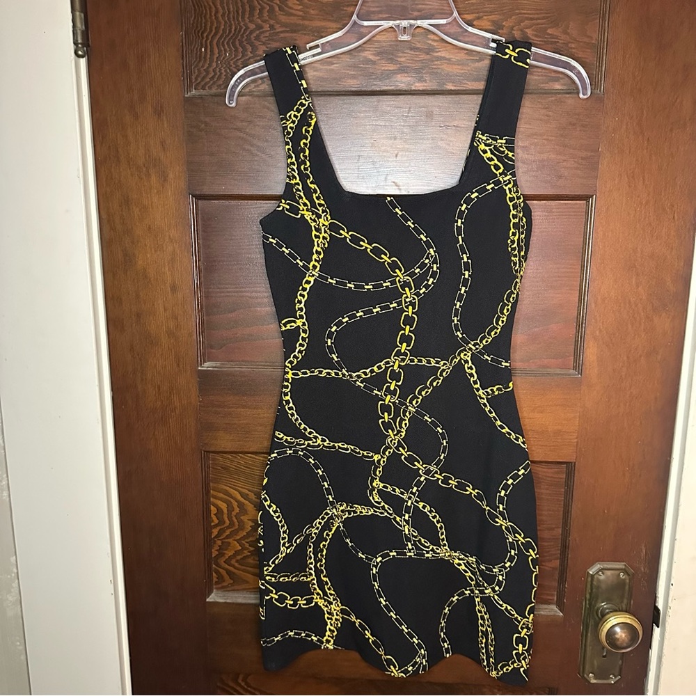Wild Fable XS Black & Chain Bodycon Dress